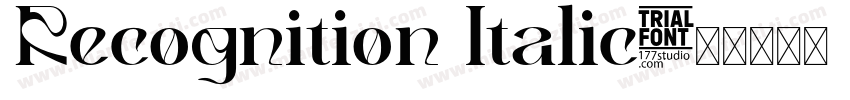 Recognition Italic字体转换